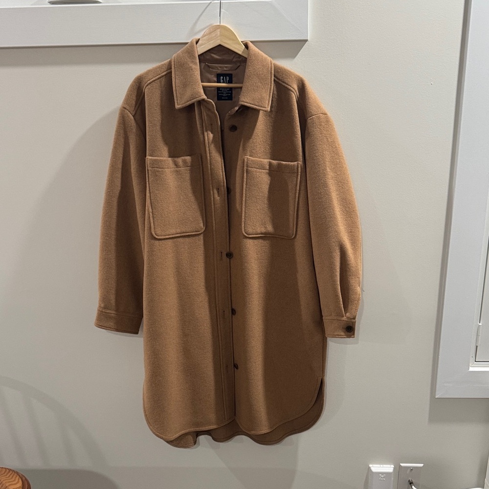 GAP Tan Wool Blend Coat